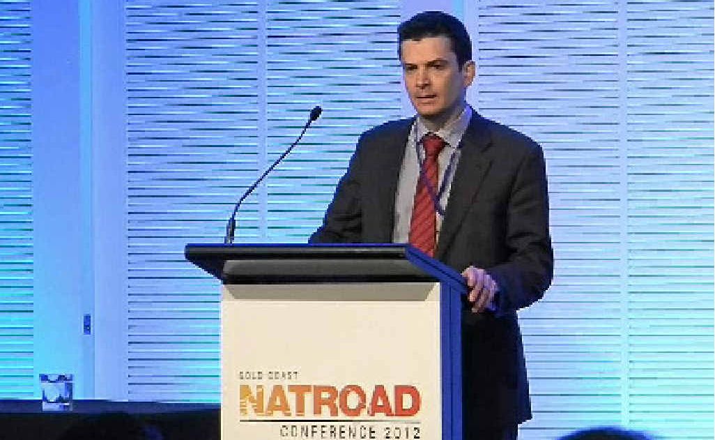 HEARING: Angus Draheim fills in for Richard Hancock on the second official day of NatRoad. HEARING: Angus Draheim fills in for Richard Hancock on the second official day of NatRoad.